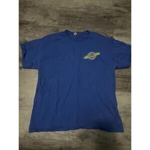Blue Graphic T-Shirt with Planet Design